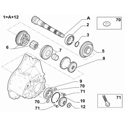 FIAT Doblo 2023-Present Spur Reduction Gearing Retainer