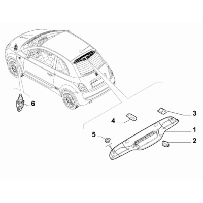 FIAT 500 2007-2016 Signalling Devices Plug