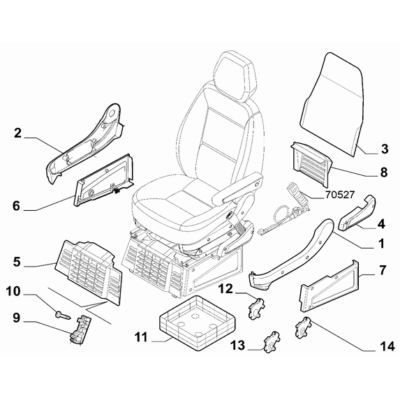 FIAT Ducato 2021-Present Front Seats Covering