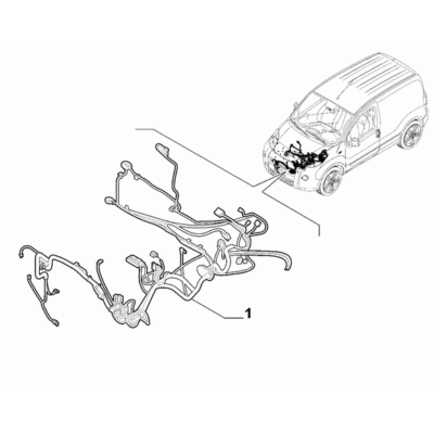 FIAT Fiorino 2022-Present Cable Harness (Front) Cable Harness