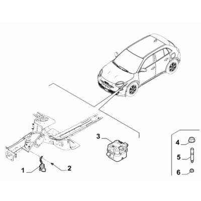 FIAT 600 2023-Present Signalling Devices -Low Pitch Warning Horn