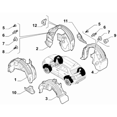 FIAT 500X 2016-Present Guards Plug
