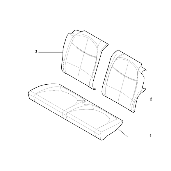 FIAT Abarth 595 2012-Present Rear Seat Padding