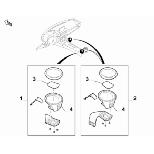 FIAT 124 Spider 2017-2020 Dashboard (Console) Ornament