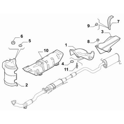 FIAT 500L 2012-2022 Exhaust Piping Protection