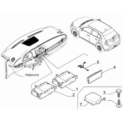 FIAT 600 2023-Present Car Radio Devices Protection