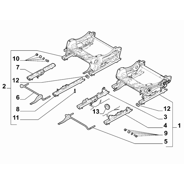 FIAT 500L 2012-2022 Front Seat Rails Bush