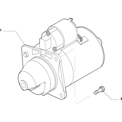 FIAT 500 2007-2016 Engine Starting Equipment Starter Motor