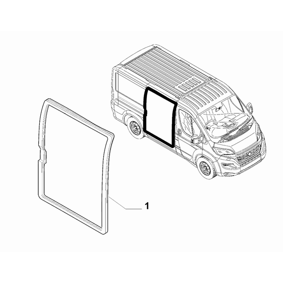 FIAT Ducato 2006-2020 Sliding Doors Rubber Weather_Strip
