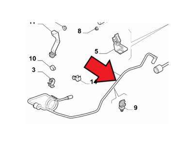 FIAT Abarth 595 2012-Present Clutch Release Hydraulic Control Hose