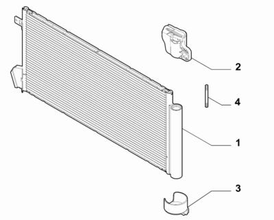 FIAT Doblo 2021-Present Air Conditioner Condenser