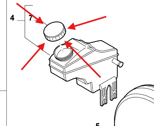 FIAT Ducato 2006-2020 Clutch/Brake Fluid Cap