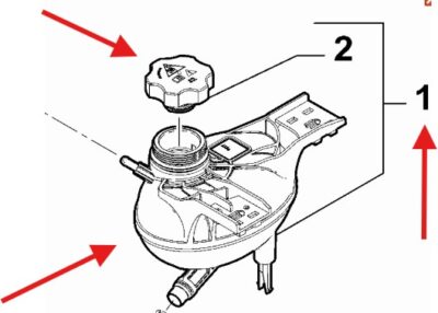 FIAT Tipo 2015-Present Coolant Header Tank